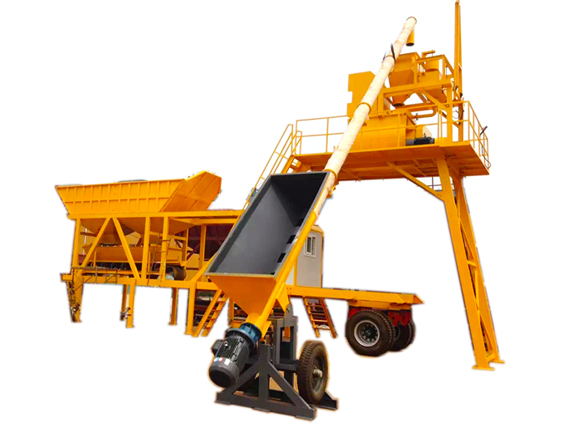 YHZS25 Mobile Concrete Batching Plant In Bolivia In June, 2016