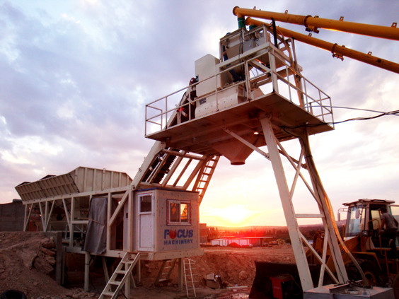 YHZS35 Mobile Plant For Residential Buildings In Mostaganem