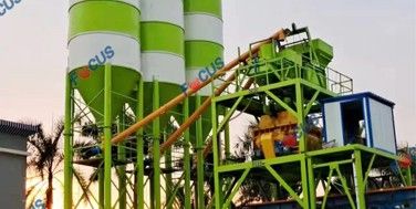 60m3 Batch Plant with Diesel Generators Being Dispatched