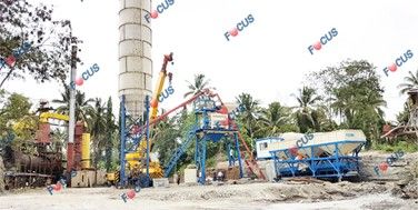 Deux ensembles de centrales à béton HZS75 installées aux Philippines