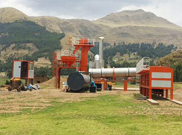 Centrale de malaxage d'asphalte à tambour
