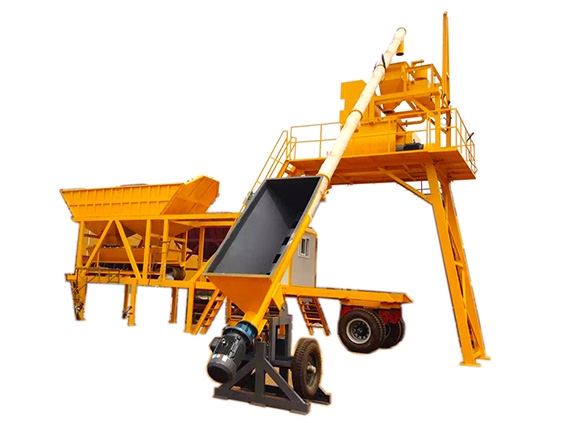 YHZS25 Mobile Concrete Batching Plant In Bolivia In June, 2016